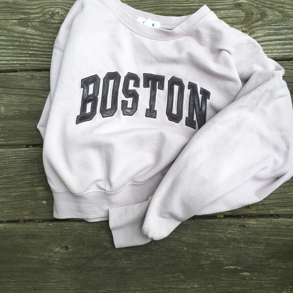 Garage Cropped Boston Hoodie